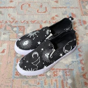 ASOS Black Celestial Slip-On Flats